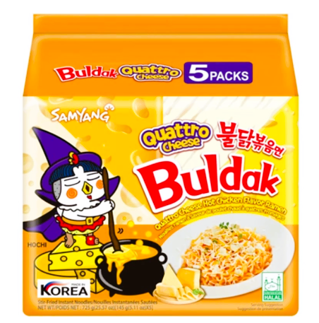 5er Pack Samyang Buldak Quattro Cheese 5X 140g